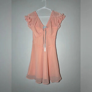 Sugar thrillz flow moment chiffon mini dress size small